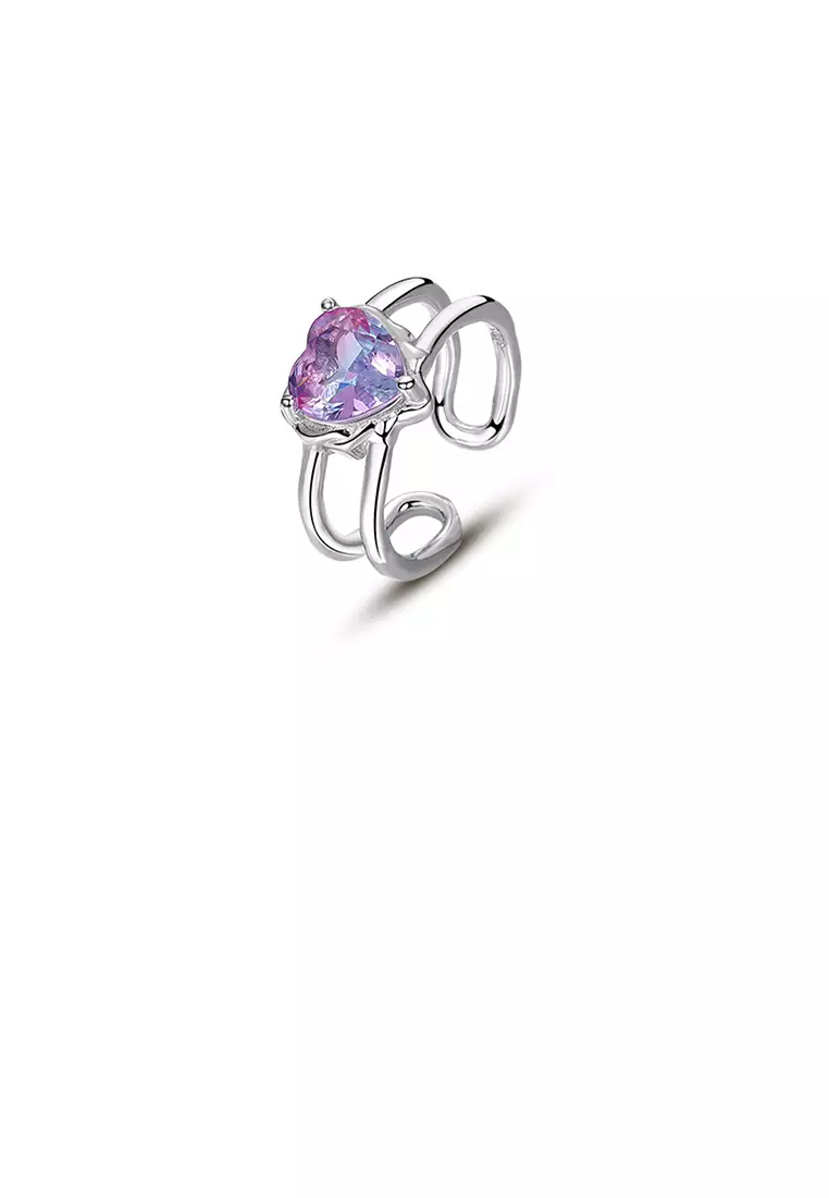 Purple heart ring hot sale