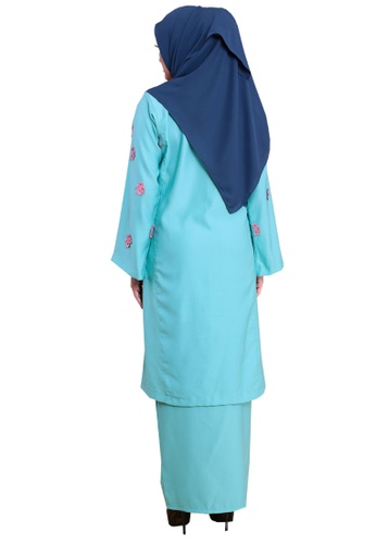 Buy Kurung Happy 03 from Hijrah Couture in Blue only 99