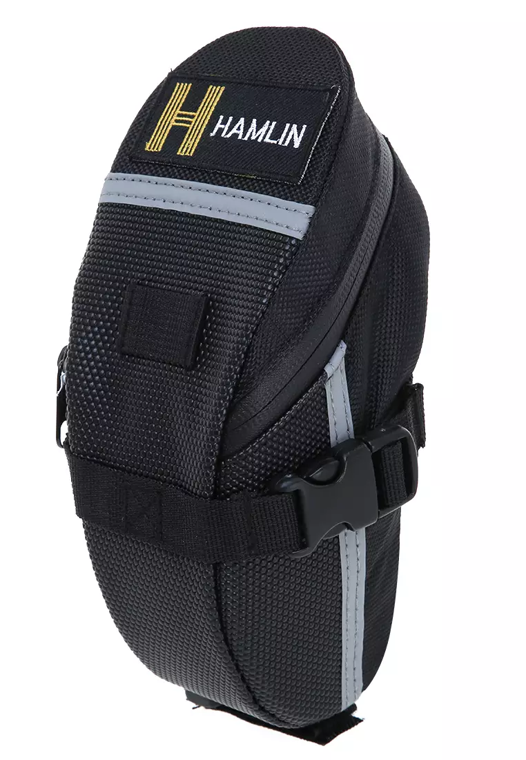 Qian Tas Sepeda Waterproof Storage Saddle Bag Seat Cycling Tail Bag Material 600D Nylon ORIGINAL - Black