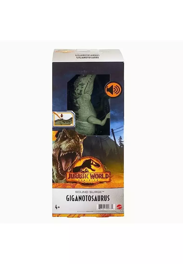 Jurassic World 3 Sound Surge 12 Inches Action Figure Dinosaurs with Roaring Sounds - Giganotosaurus Toys For Boys 3 years up