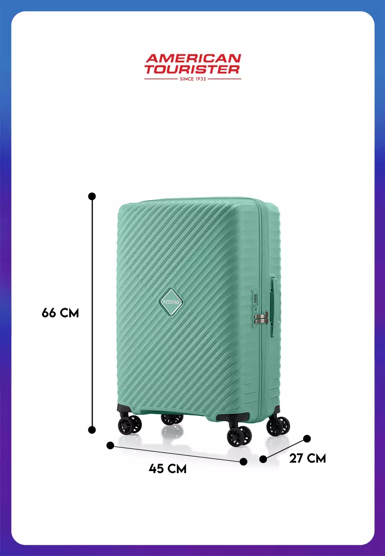 American Tourister Koper Hardcase Diazip Medium 24 Inch TSA - Green