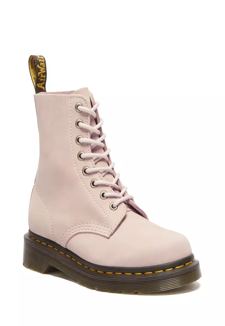 Buy Martens 1460 Pascal Milled Nubuck Wp Leather Pink Boots