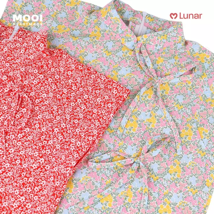 Mooi Atasan Dewasa Perempuan Lunar Collection Orchid Cheongsam Top Adult - Sunny Lime