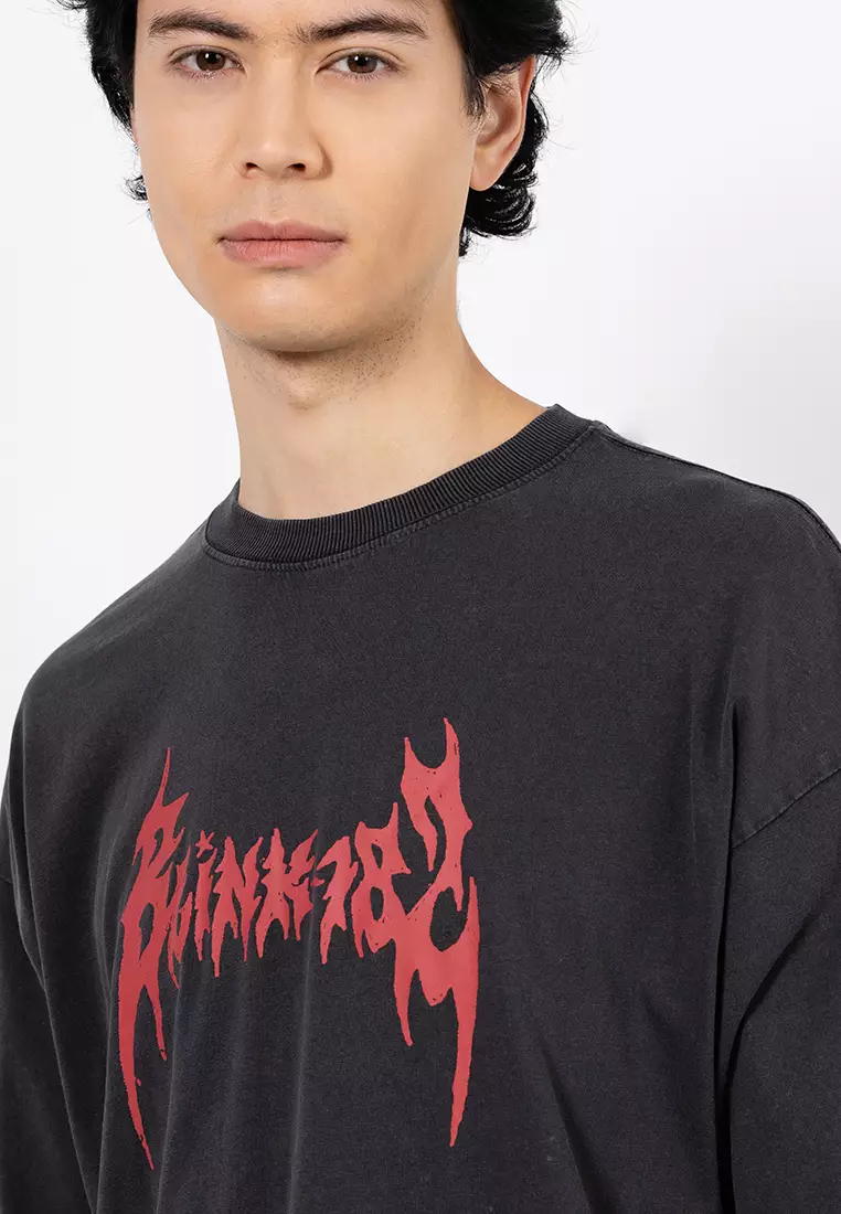 Cropped Fit Music T-Shirt