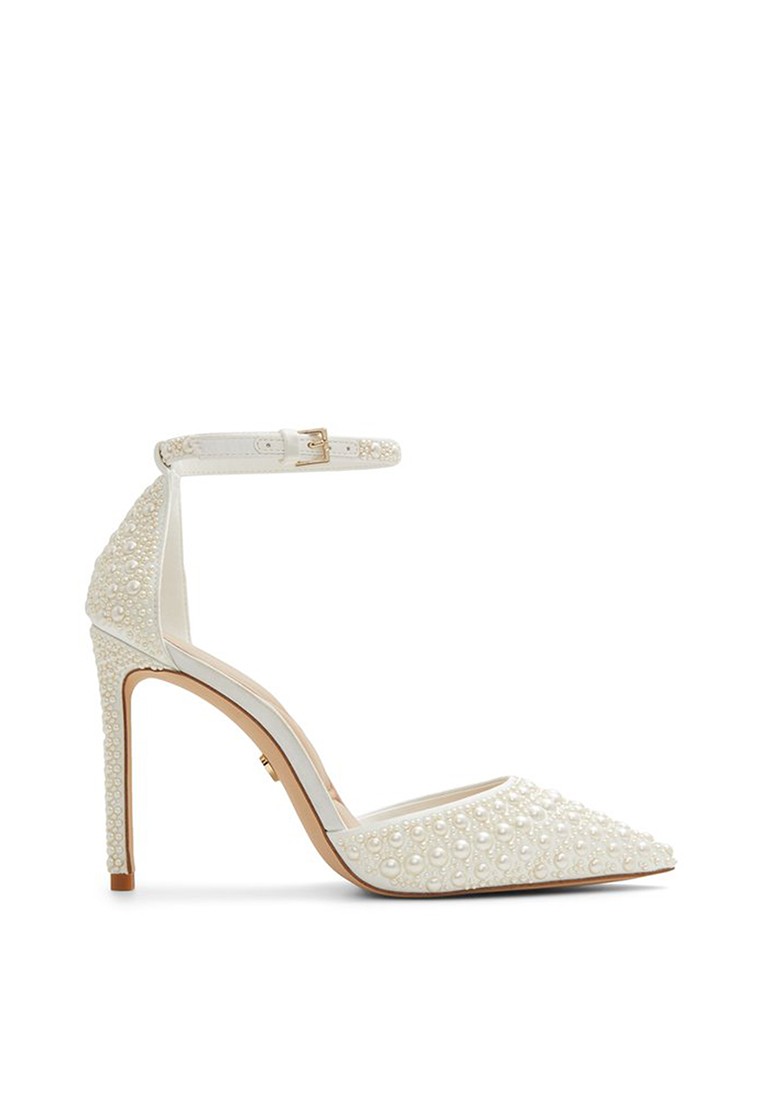 Derperla Pearl Embellished Pump Heels