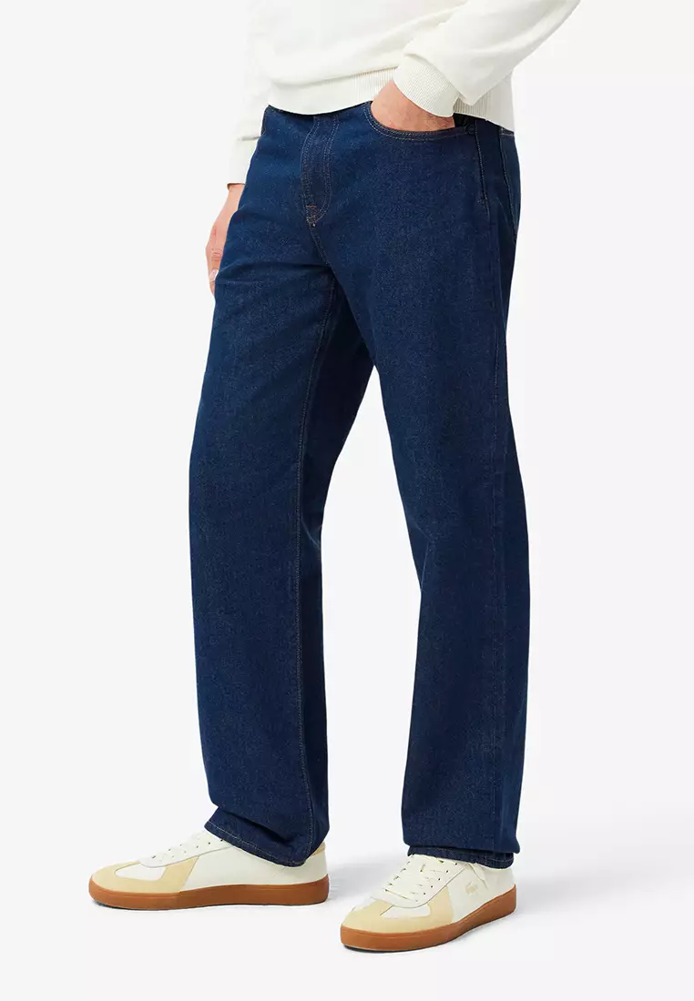 5 Pocket Straight Cut Indigo Jeans