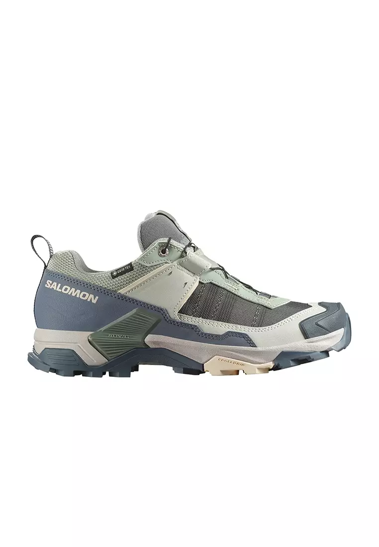 Discount on Salomon  shoes - SKU: X ULTRA 5 GTX Women's Hiking Shoes in Seagrass / Turbulence / Tender