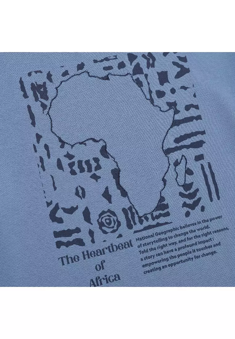 男女同款AVIS AEROSILVER圖案半寬鬆拼接細節短袖T恤