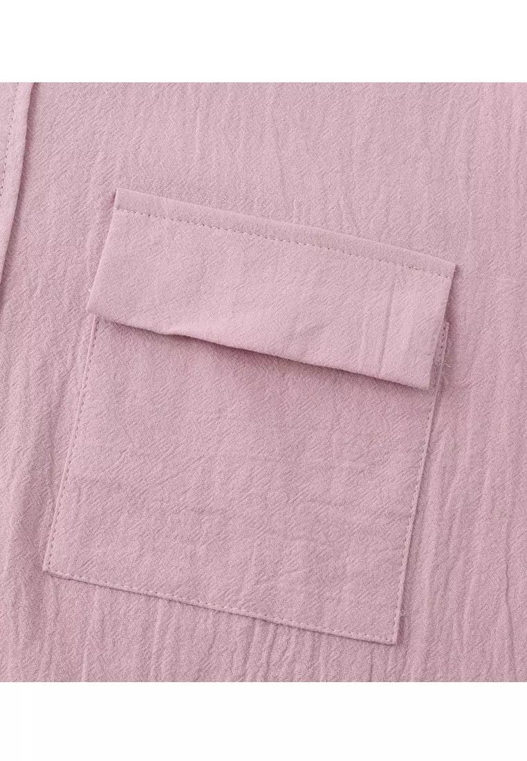 Loose Square-neck Linen Shirt YL-SKD01