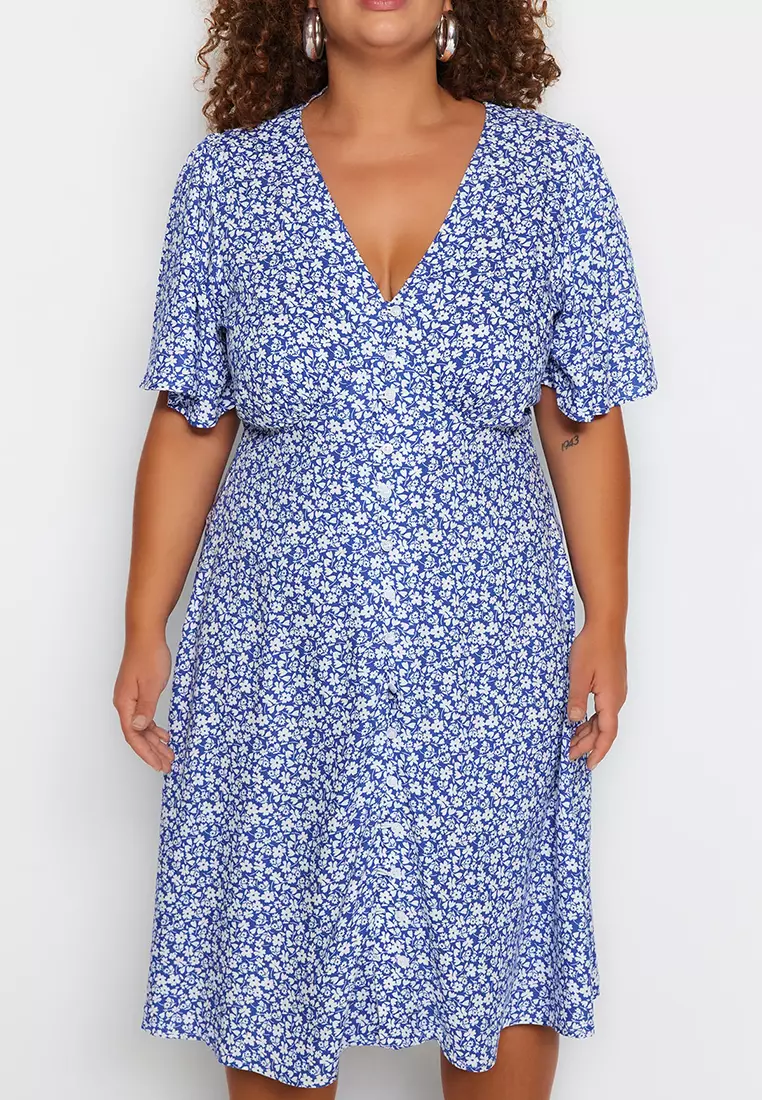 Plus Size Floral Dress