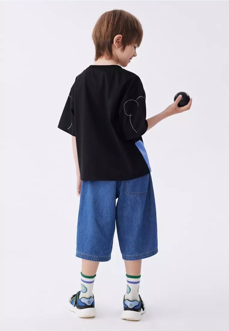 Multi Color Graphic Print Short Sleeve T-Shirt