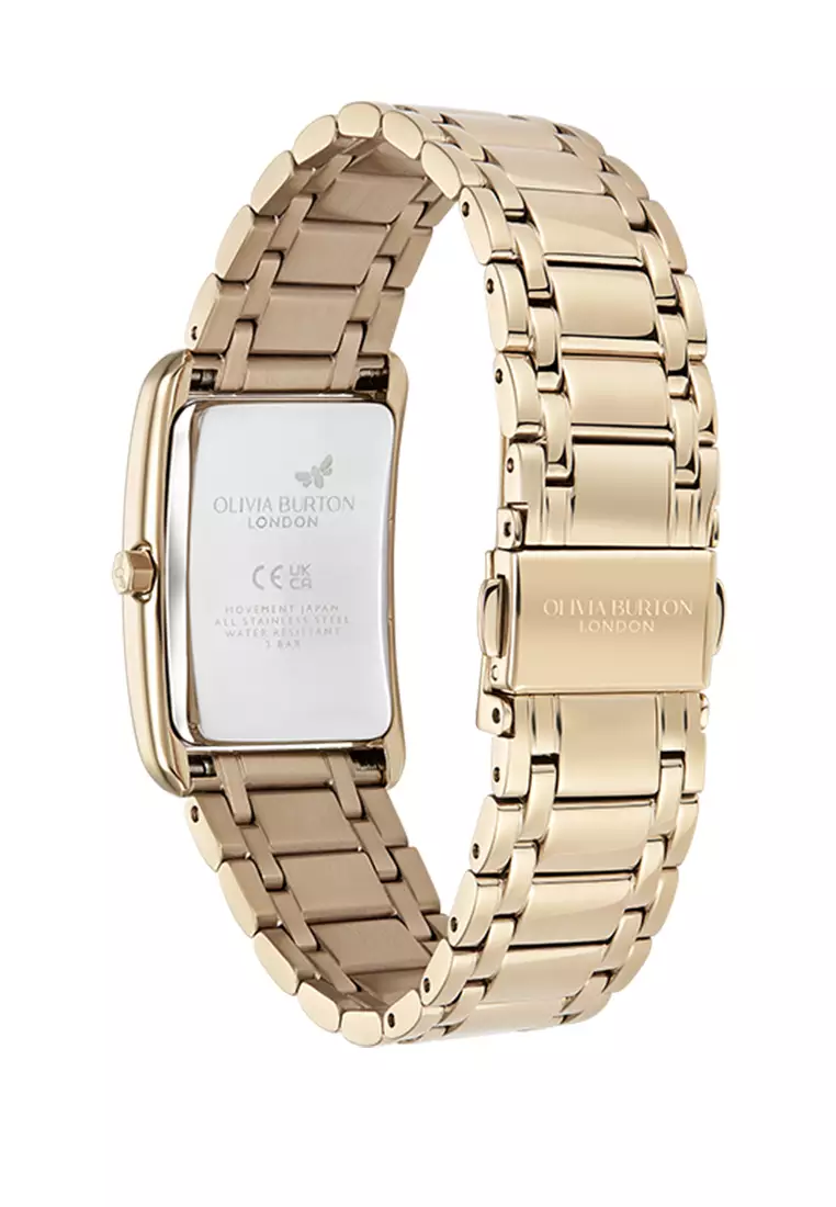 Olivia Burton Tank Midnight Plum Sunray Inner Frame & Powdered Centre Etched Dial RG 30 x 21mm - 24000196