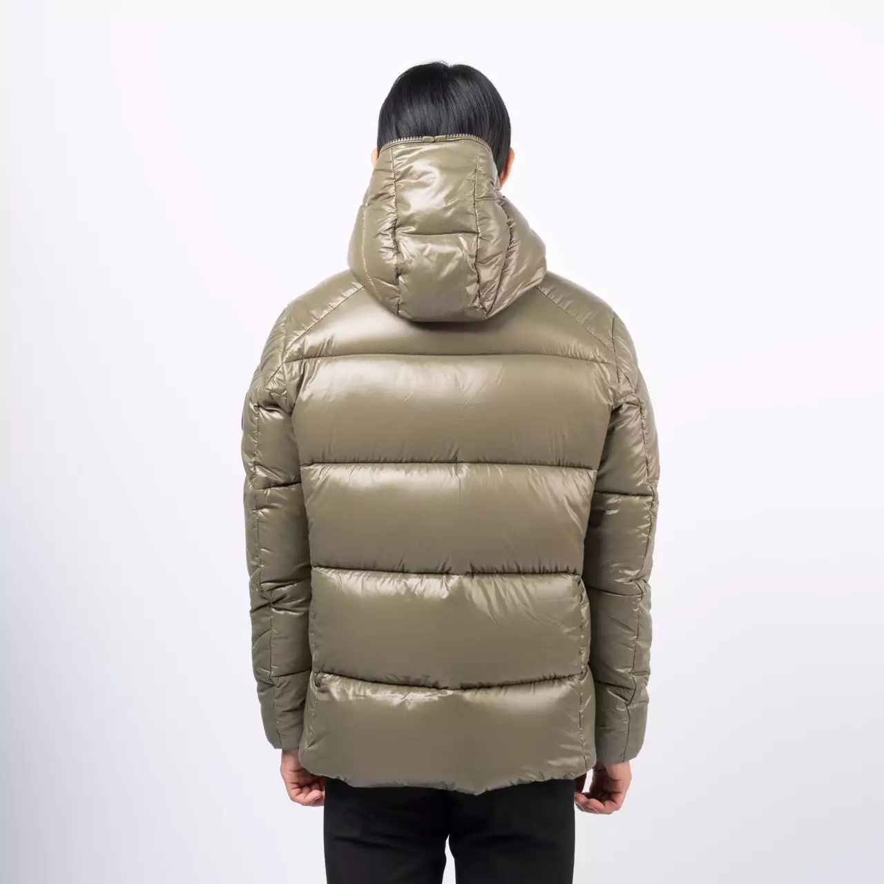 Edgard Animal Free Hooded Puffer Jacket Green