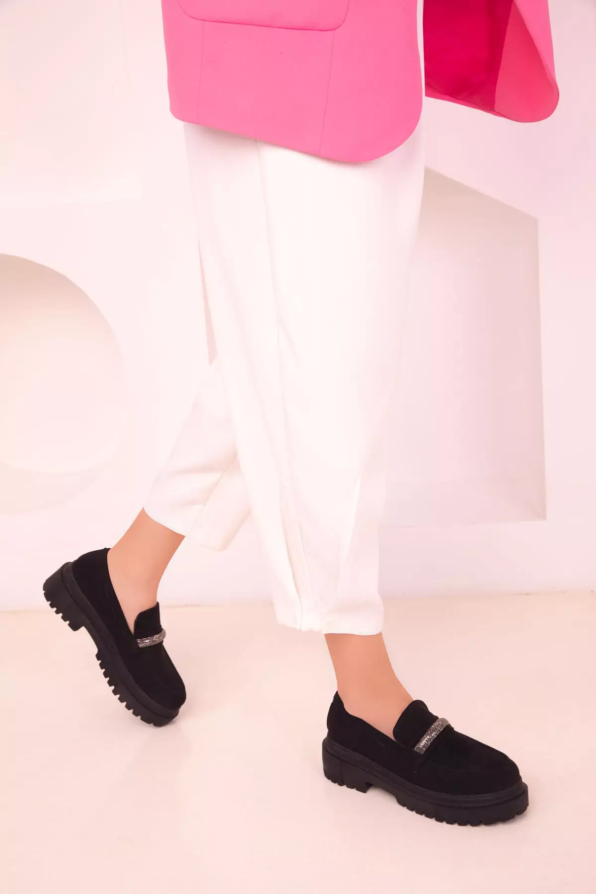Discount on Soho  shoes - SKU: Embellished Twisted Metal Loafers