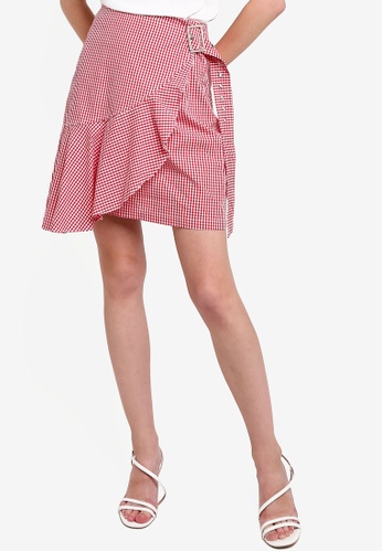 Zalora checkered skirt clearance