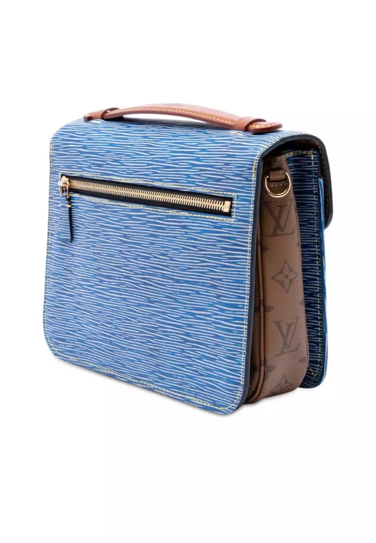 Pre-Loved Louis Vuitton Epi Denim And Reverse Monogram Pochette Metis