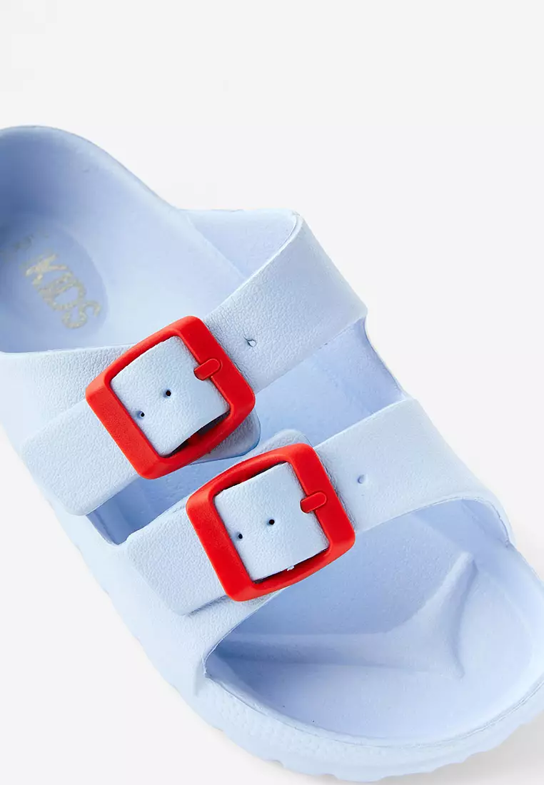 Twin Strap Slide Sandals