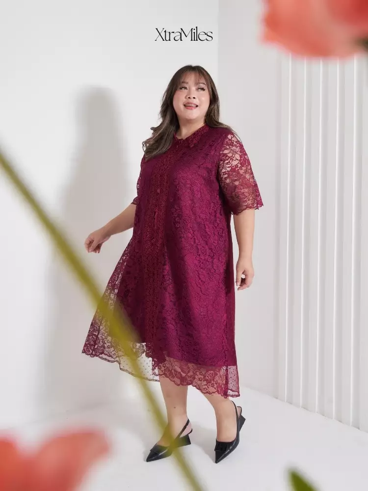 xtramiles Ladies dress leonore dress dark cherry