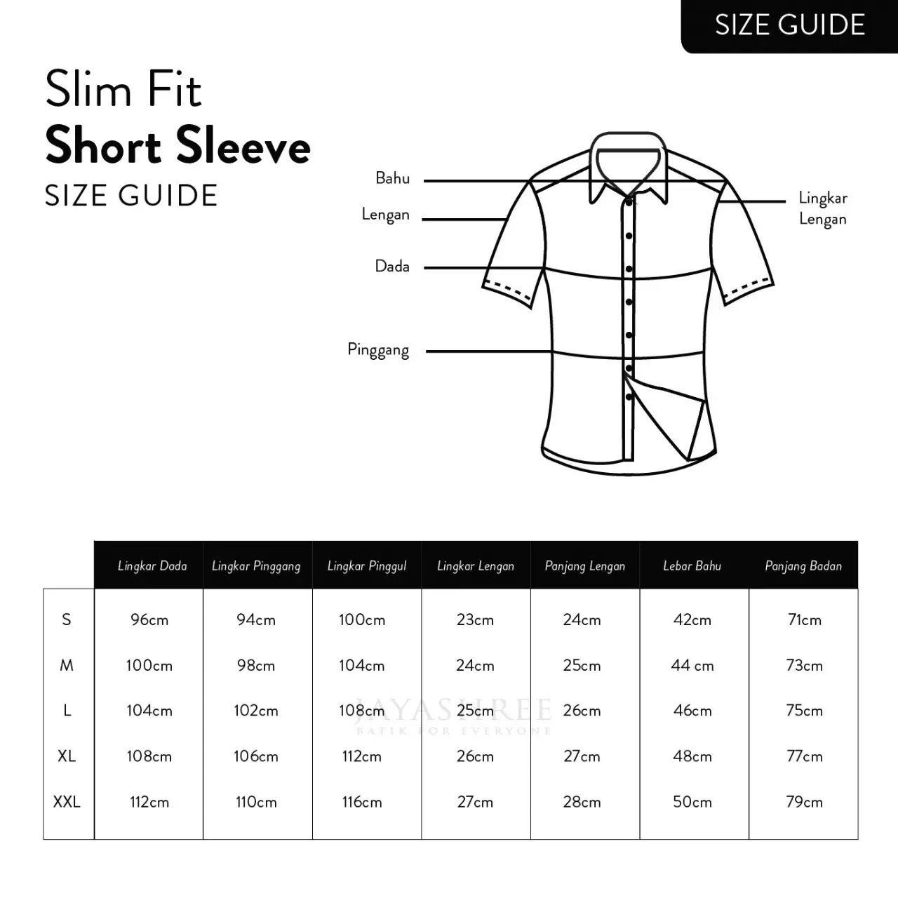 Slimfit Kenzie Kemeja Batik Pria Lengan Pendek