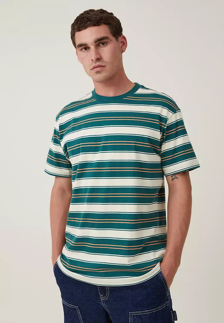 Cotton On Loose Fit Stripe T-Shirt 2024 | Buy Cotton On Online | ZALORA ...