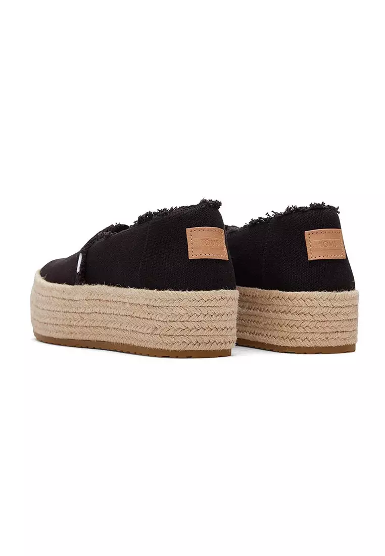 Women Valencia Black Canvas Shoes