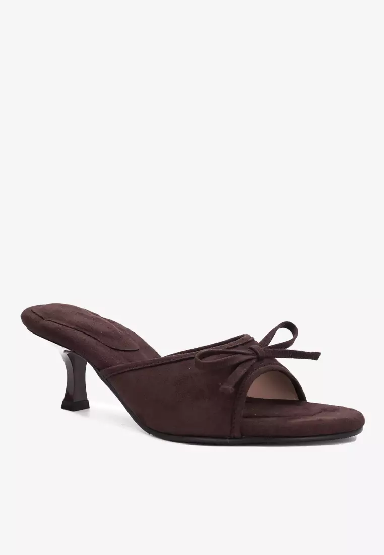 Dr Cardin Women Lush Eve 2-inch Heels | Satin | Suede L-RNZ-9339