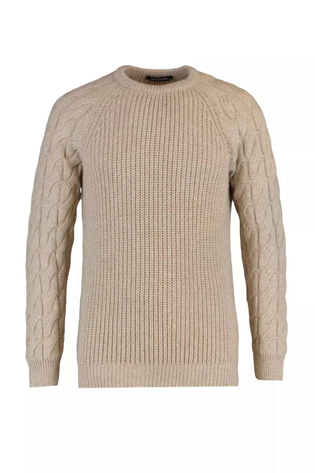 Regular Fit Raglan Sleeves Sweater