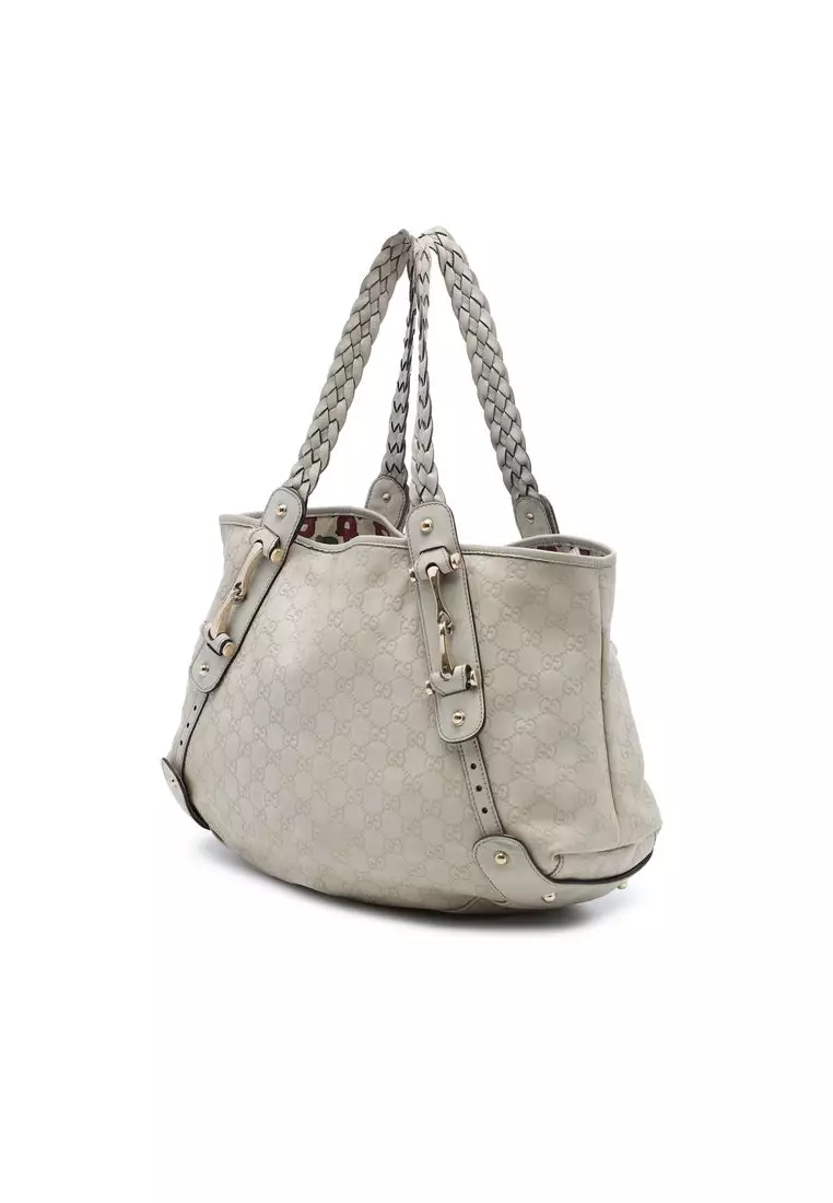 Pre-Loved Gucci Guccissima Horsebit Pelham Shoulder Bag