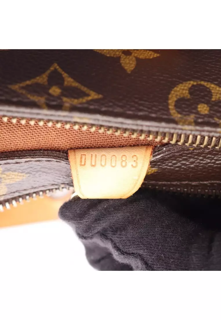 Pre-Loved Louis Vuitton Cabas Piano monogram Shoulder bag PVC leather Brown