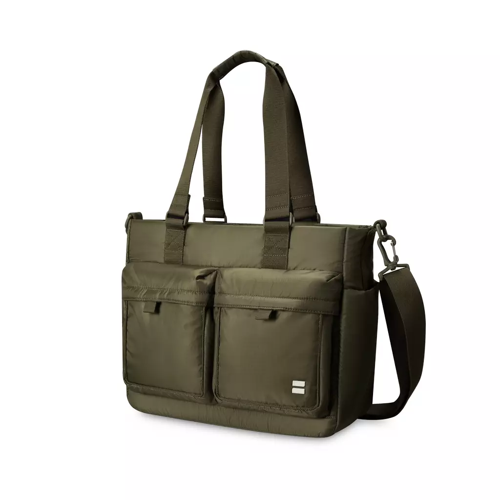 Oblivate Laptop Shoulder Bag Tas Selempang Kerja Kuliah Sekolah Praktis 17 L - Olive