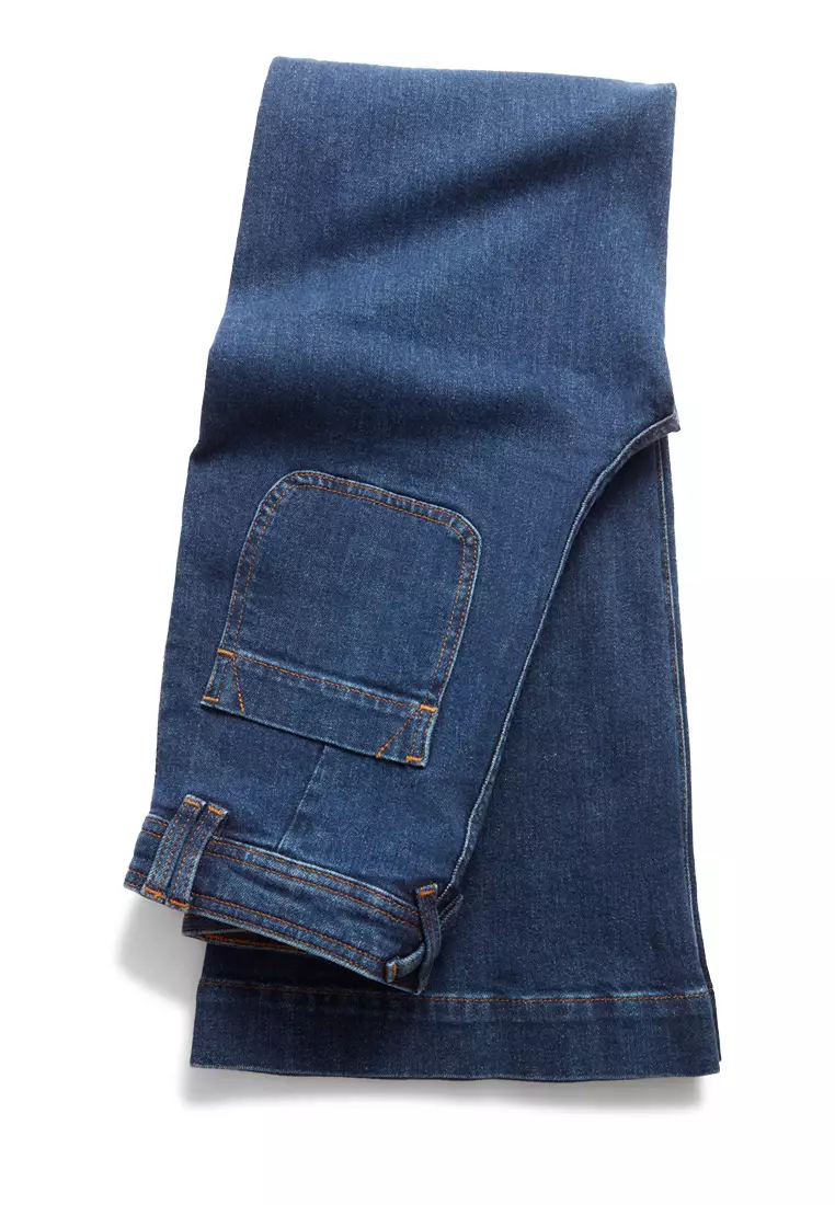 High-Waist Bootcut Jeans
