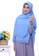 First Hijab blue Kamila Square Hijab In Blue Sea 30081AAE342D26GS_5