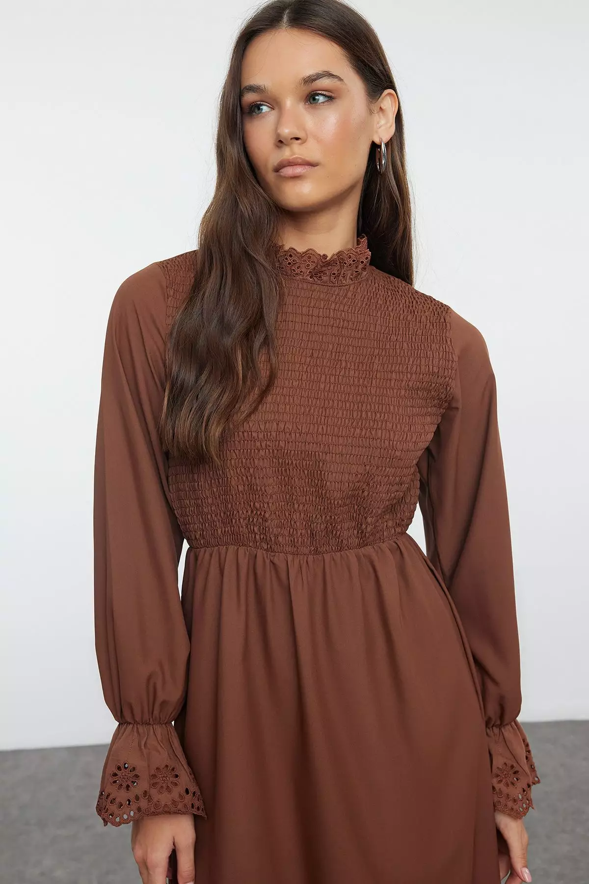 Modest Long Sleeves Maxi Dress