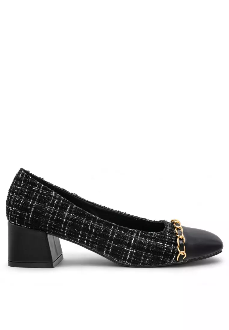 Discount on Noveni  shoes - SKU: Noveni Women Slip On Faux Suede Business Heels - 240390170