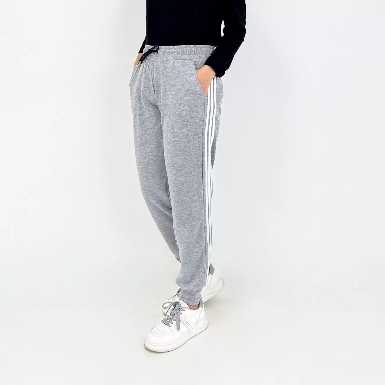 Jogger Running Pants Raisa ABU MUDA Celana Panjang Olahraga Wanita