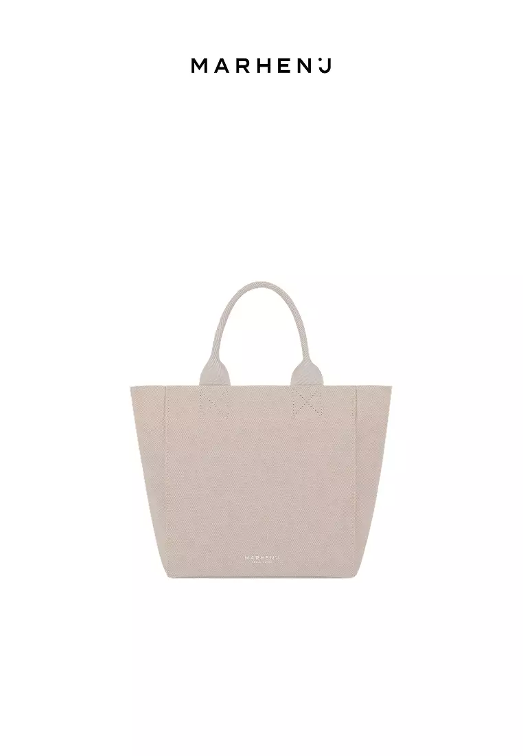 DENNY MINI Canvas Handbag Ivory