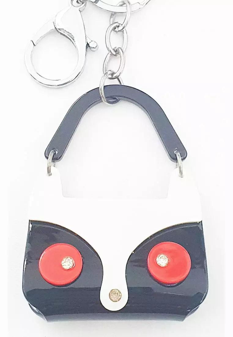 Foxy Bag Shaped KeyHolder Black