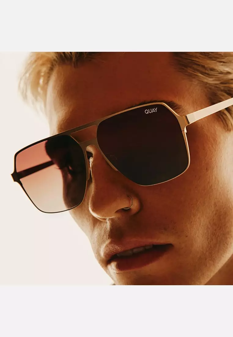 Backstage Pass Sunglasses - Gold/Brown Polarized