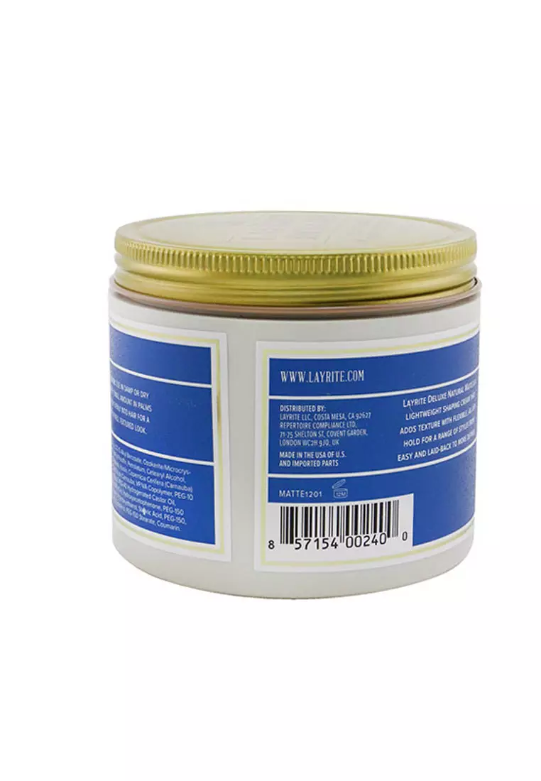 Layrite - Natural Matte Cream (Medium Hold, Matte Finish, Water Soluble) 297g/10.5oz
