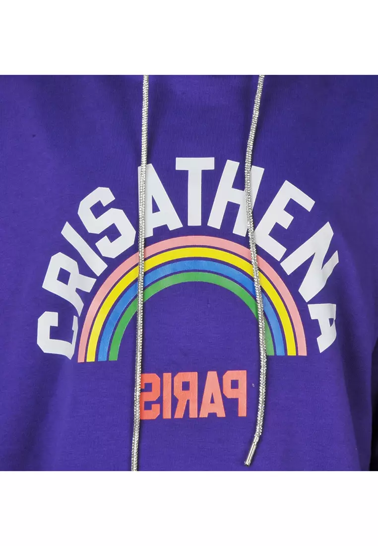 Crisathena Rainbow Hoodie in Purple