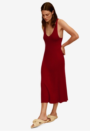 Buy Mango Ribbed Midi Dress Online Zalora Malaysia