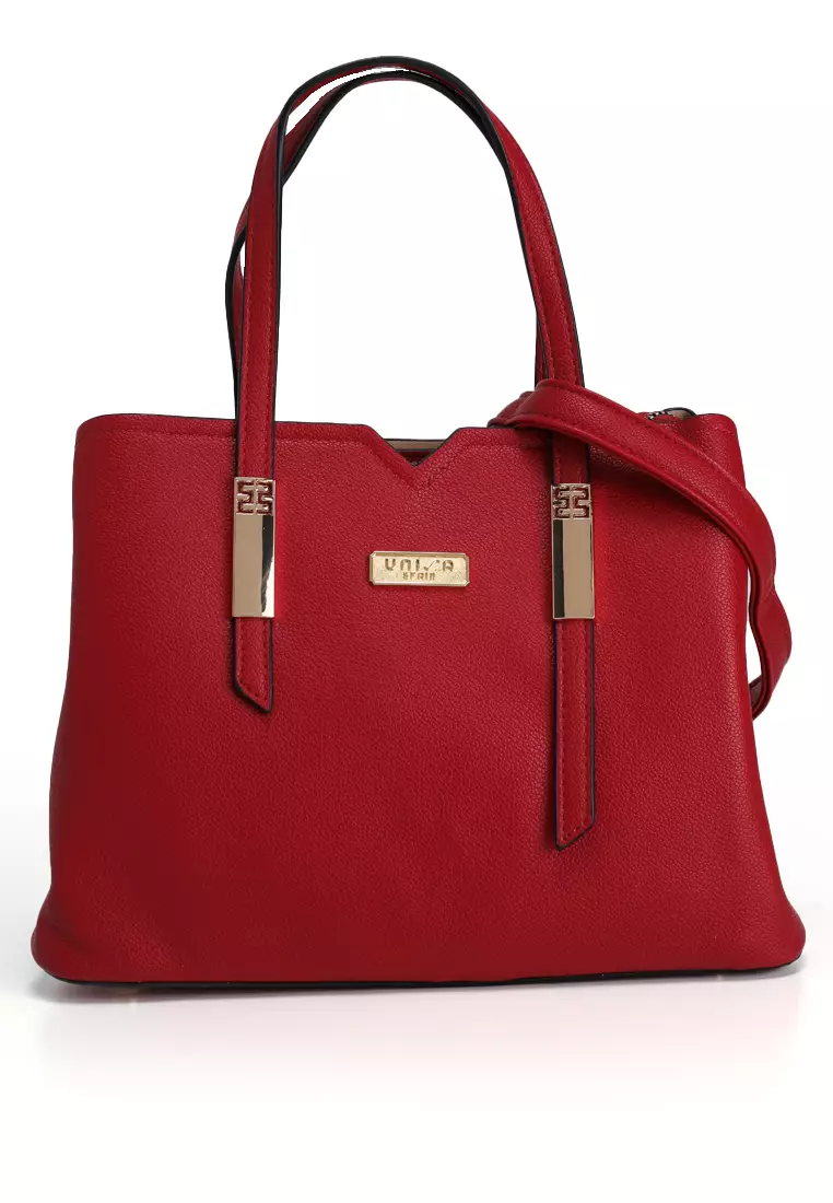 Pebbled Multi-Compartment Tote