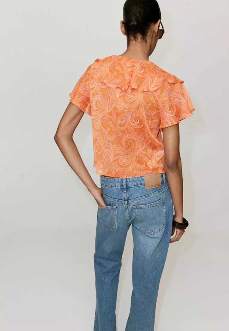 Ruffles Printed Blouse