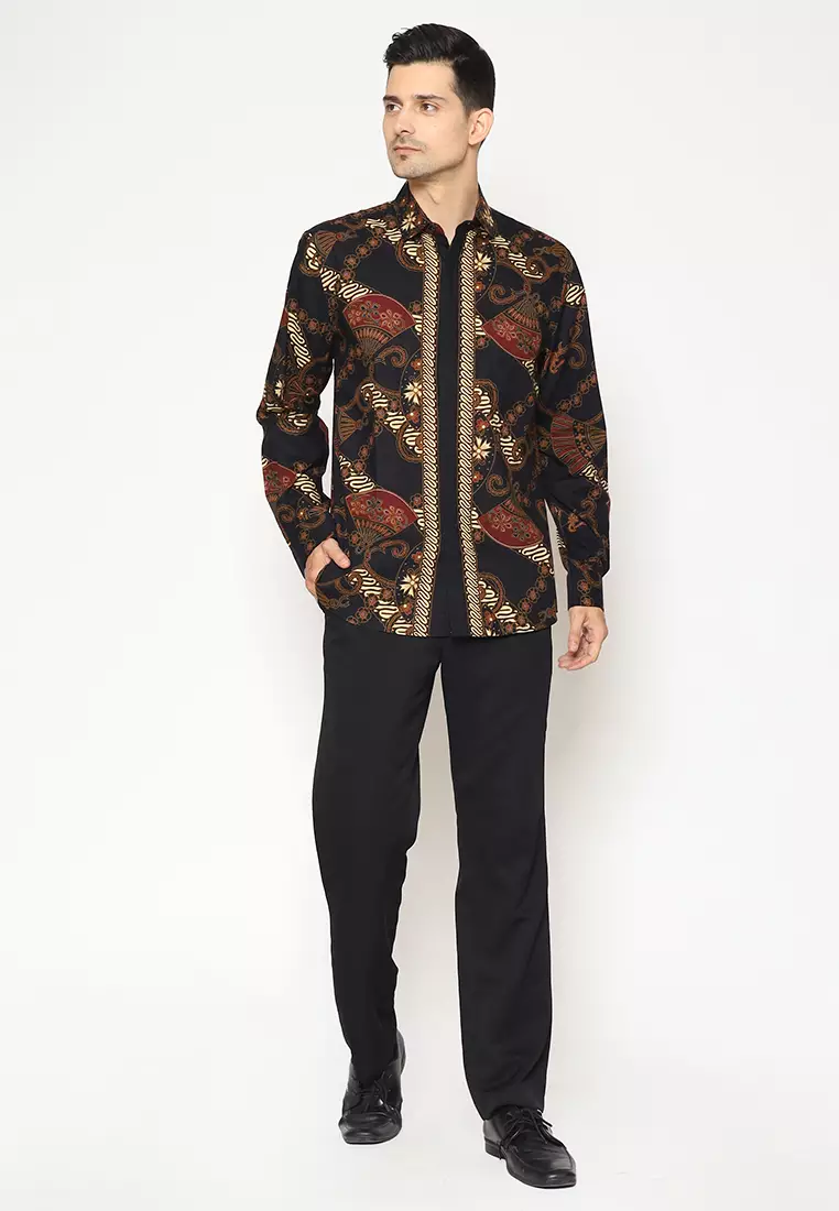 Aksa Batik Pria Kemeja Panjang Noe Nichole