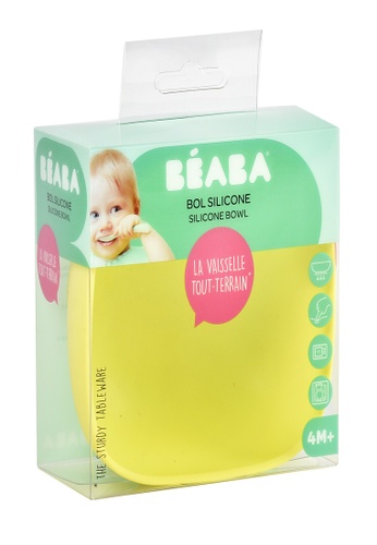 BEABA pink Beaba Silicone suction bowl - Green Neon 0A543ESD3E33F5GS_1