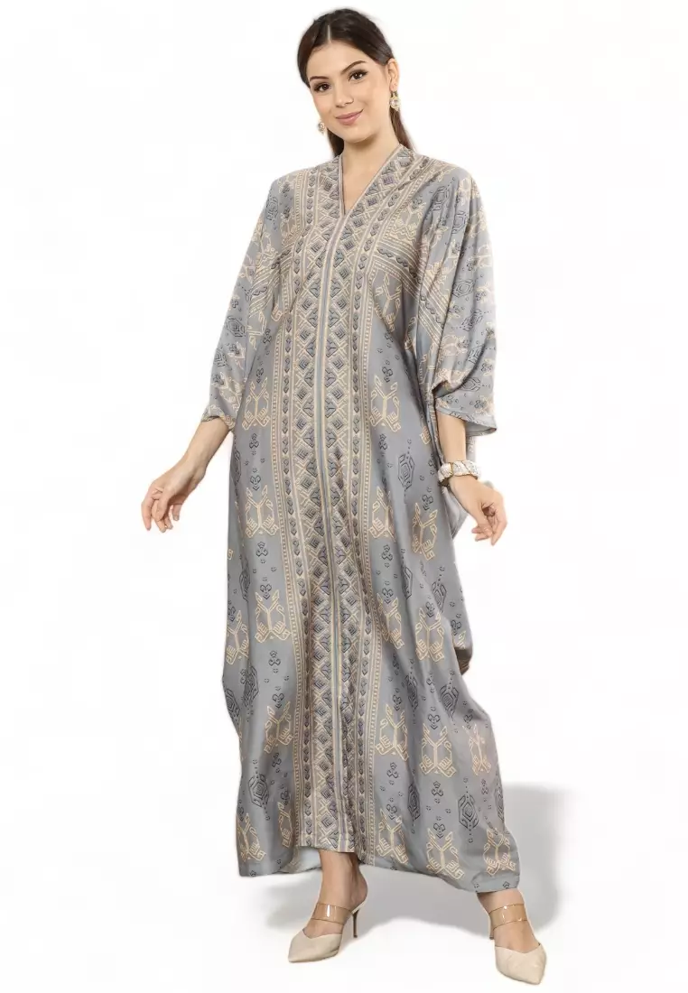 Kanzi Exclusive Long Sleeve Songket Kaftan