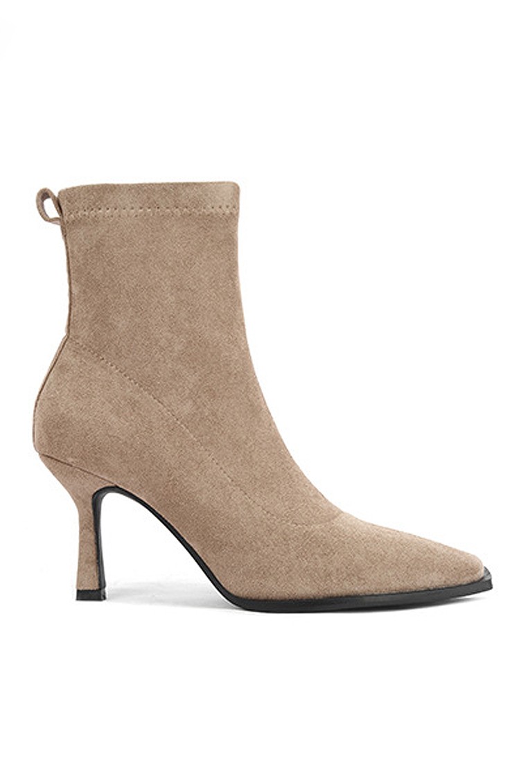 VANSA Slim Stretch Suede Ankle Boots VSW-B837567