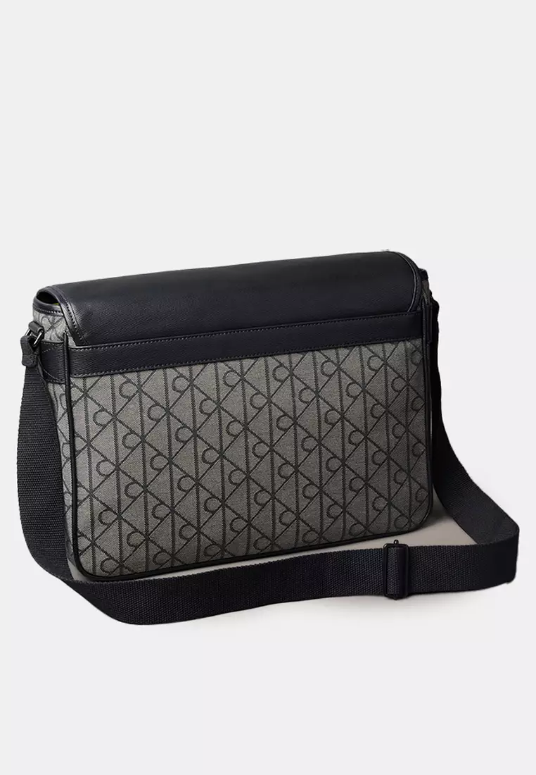 Emblem Jacquard Messenger Bag - Calvin Klein Accessories & Footwear