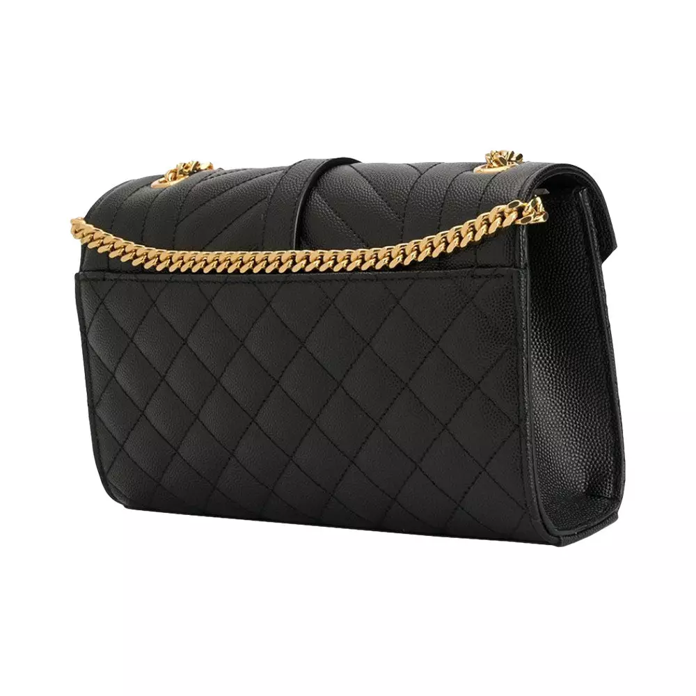 Envelope Small Shoulder Bag Black Ghw