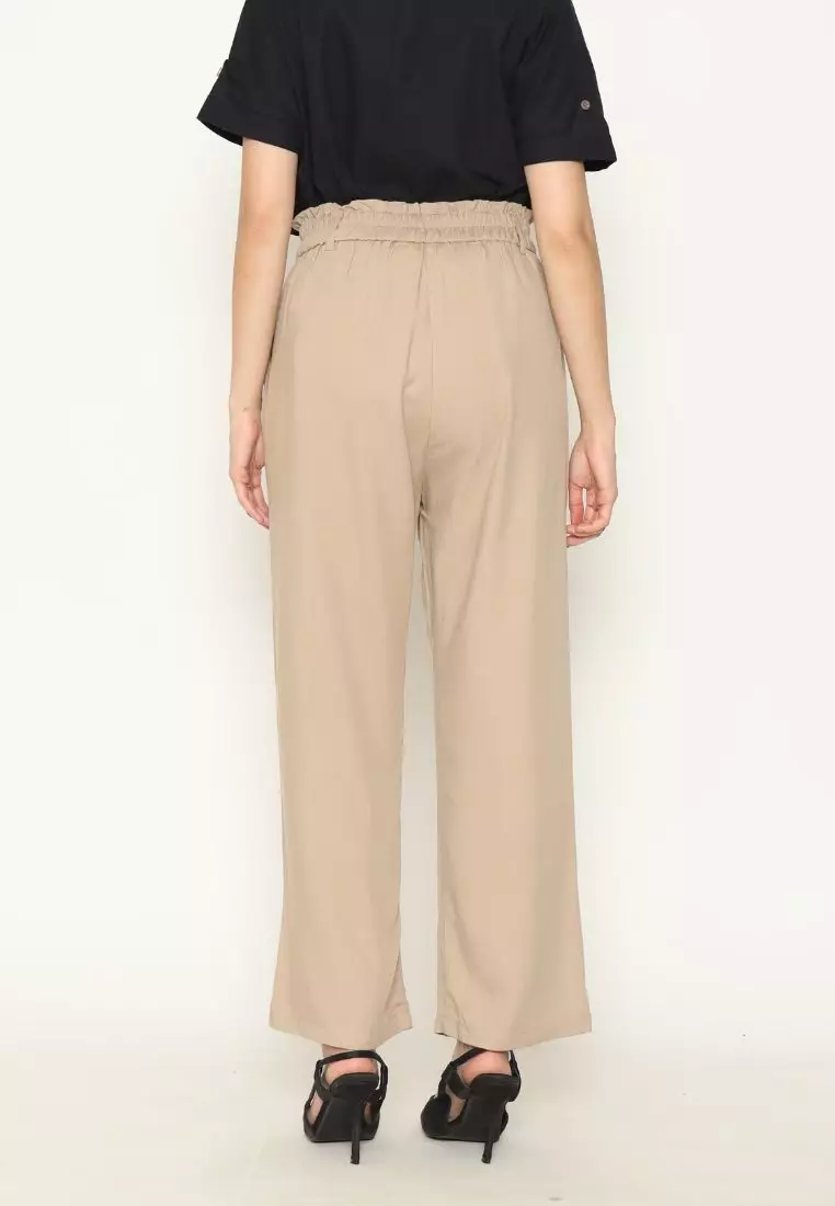 Urban Exchange Sandra Brown Culotte Pants - Bawahan Celana Kulot Coklat